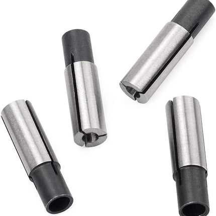 4 Pieces High-Carbon Steel Collet Die Grinder Chuck Driver Adapter 1/4" to 1/8" CNC Engraving Bit Router Converter for Engraving Machine Tool