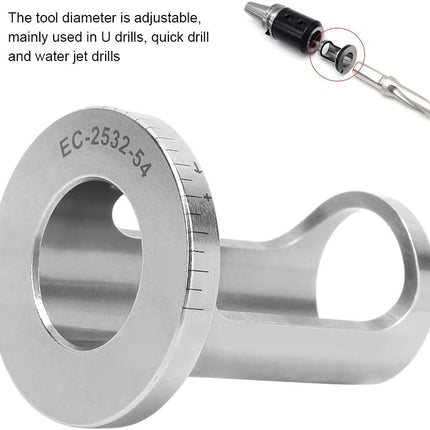 U Drill Eccentric Sleeve | High Speed Steel Fine Adjustment Tool for CNC Lathe & Milling Machine | Adjustable Diameter - 0.2mm to + 0.4mm