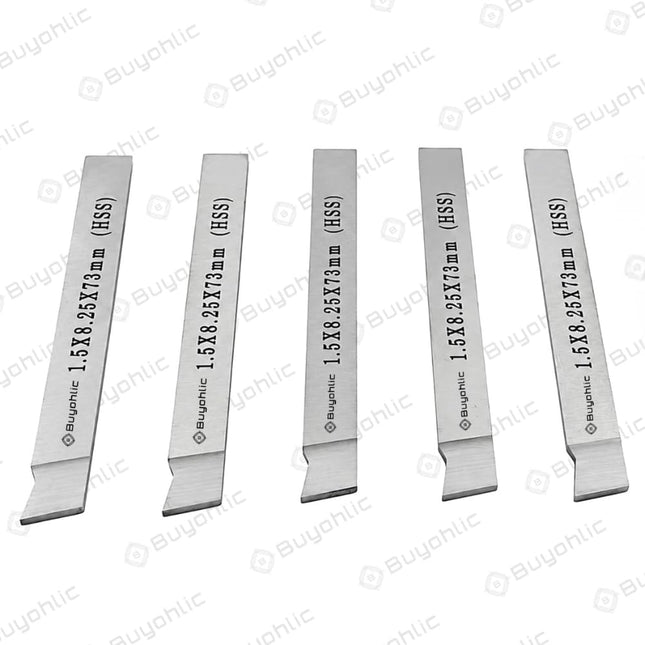 Mini Lathe Parting Tool Cut Off HSS Blade 1.5 × 8.25 × 73 mm for CNC Milling & Precision Machining | Semi-Finishing and Finishing Applications | Fits Mini Lathes