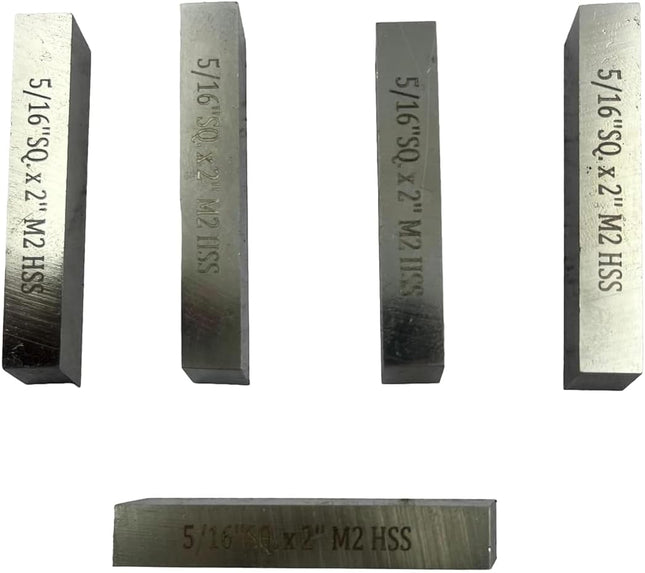 Set of 5 x HSS M2 Cutting Tool Bits for Milling Fly Cutters & Lathe's Turning Tools