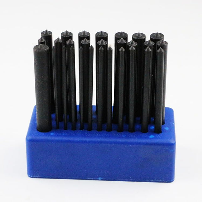 Buyohlic 28 Piece Transfer Punch Set, 3/32" - 1/2", Heat Treated Alloy Steel Forging