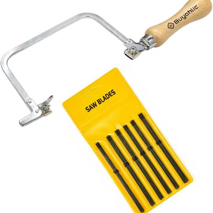 Jeweler's Coping Saw Frame & Piercing Saw Blades Set Sizes 1/0-6/0