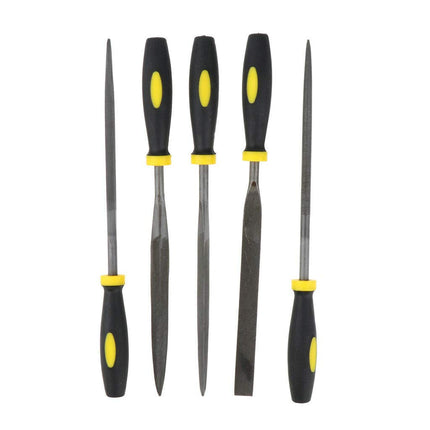 Buyohlic International 6-Pieces Needle File Set Hand Metal Files Flat Warding, Square, Triangular, Round, and Half-Round File.