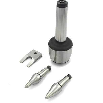 CNC Long Spindle Live Revolving Center MT4 with Interchangeable Tips Under 10 Microns Runout Lathe Turning