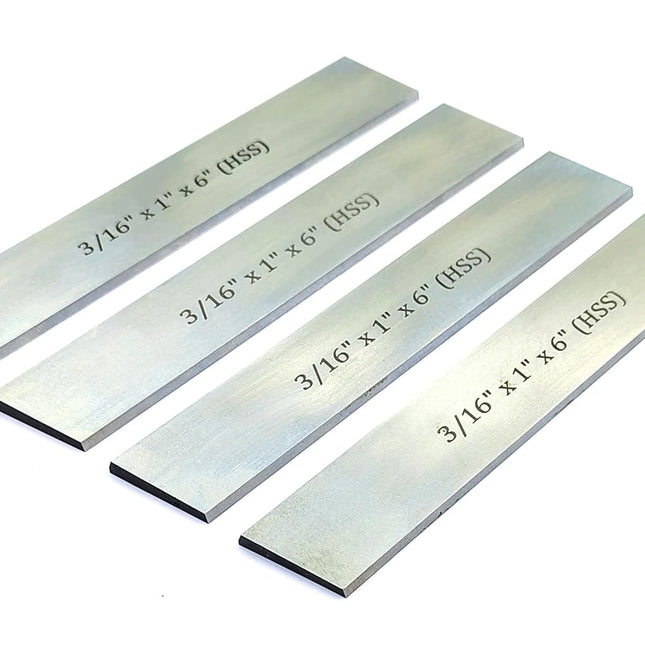 HSS Blades 3/16" x 1" (Wide) x 6" (Long) for Lathe Parting Cut Off & Tool Holders