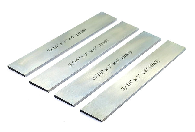 HSS Blades 3/16" x 1" (Wide) x 6" (Long) for Lathe Parting Cut Off & Tool Holders