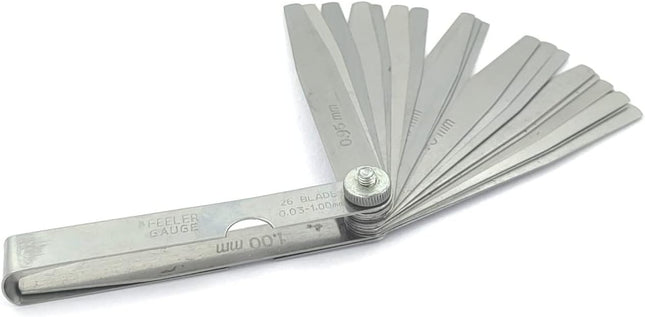 Feeler Gauge Metric Size Stainless Steel Precision Multi Blades Hand Tool Lathe