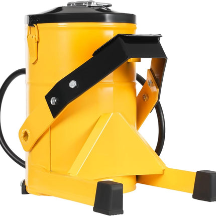Grease Pump, 2.64Gal Foot-Operated Grease Pump, Portable High-Pressure Grease Pump with 6.56ft Hose, Anti-Slip Pads, 10000psi Max Pressure, 0.007lbs Single Oil Output, Foot Lever Operate the Pump