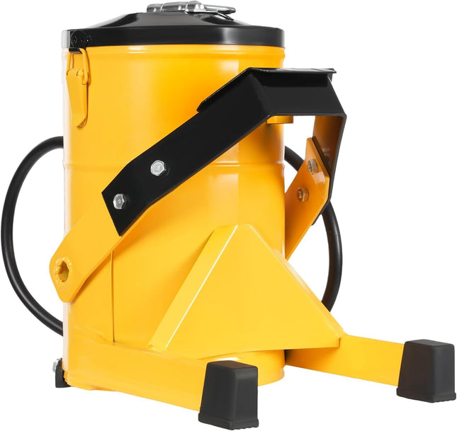 Grease Pump, 2.64Gal Foot-Operated Grease Pump, Portable High-Pressure Grease Pump with 6.56ft Hose, Anti-Slip Pads, 10000psi Max Pressure, 0.007lbs Single Oil Output, Foot Lever Operate the Pump