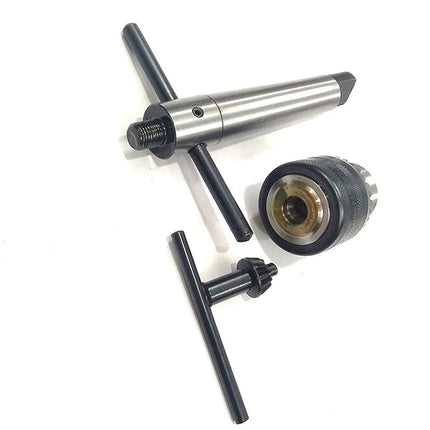 Lathe's Easy Tapping Attachment, Supplied Drill Chuck For Tapping, Reaming, & Drill Operations