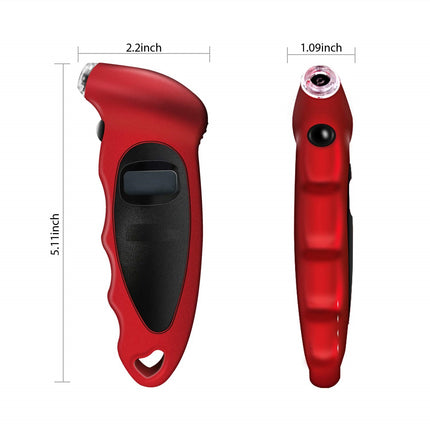 Buyohlic Tire Inflator Portable Air Compressor Digital Tire Pressure Gauge 0-150 PSI 4 Settings for Car Truck Bicycle with Backlit LCD and Non-Slip Grip