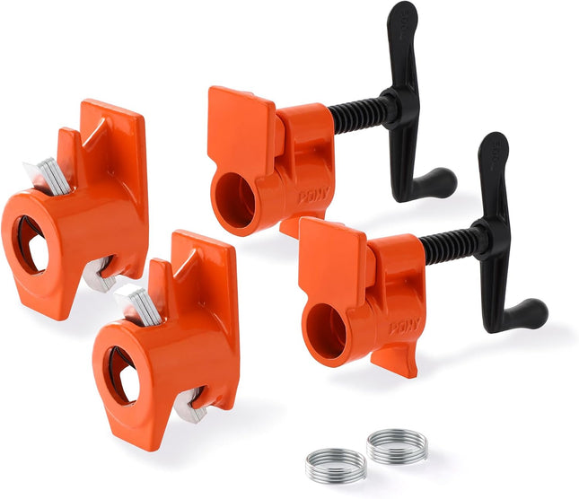 2-Pack 50 Wood Gluing Pipe Clamp Fixture for 3/4 Inch Black Pipe