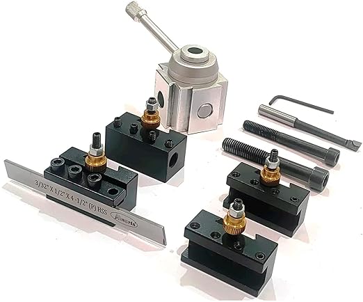 Aluminium Body Quick Change Tool Post Set for Mini Lathe Machine Tools