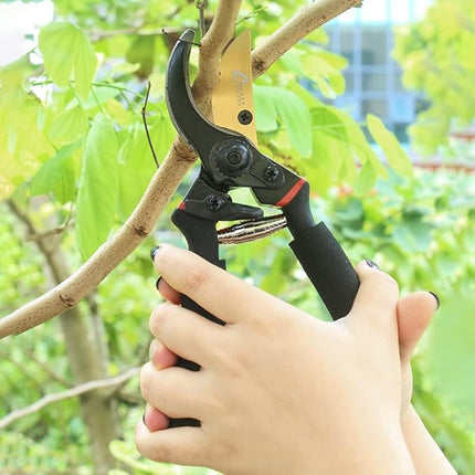Buyohlic International 8'' Inches Shears for Gardening, Garden Hand Shears Scissors , Professional Bypass Pruner Garden Clippers