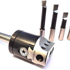 with MT3 Shank (M12 x 1.75 Drawbar) with 5 HSS Tools