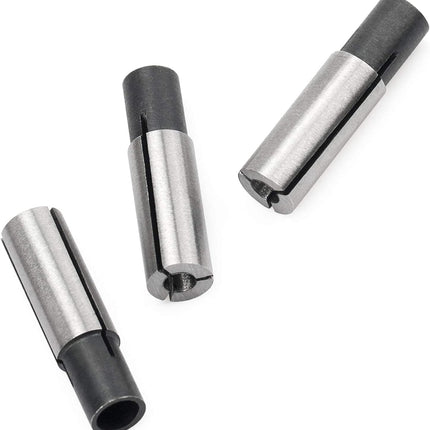 4 Pieces High-Carbon Steel Collet Die Grinder Chuck Driver Adapter 1/4" to 1/8" CNC Engraving Bit Router Converter for Engraving Machine Tool