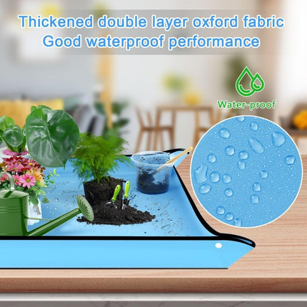 Buyohlic Repotting Mat for Indoor Plant Transplanting and Mess Control Waterproof Potting Mat, Square Planting Tray, Gardening Gifts for Plant Lovers