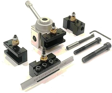 Aluminium Body Quick Change Tool Post Set for Mini Lathe Machine Tools