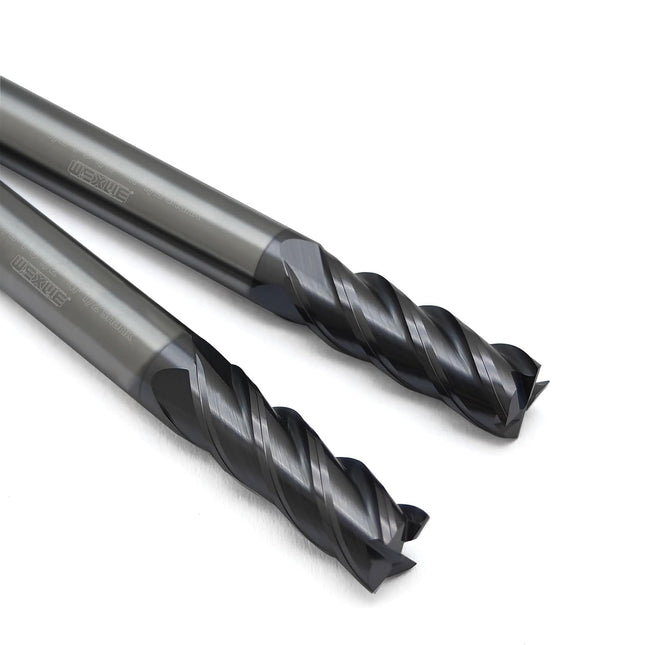Tools Carbide End Mill Square Milling Cutter for Cutting Alloy Steels,Cast Iron, Hardened Steel - 4 Flute Cutting Tools 1/4 Shank (1/4-2.5" 2PCS)