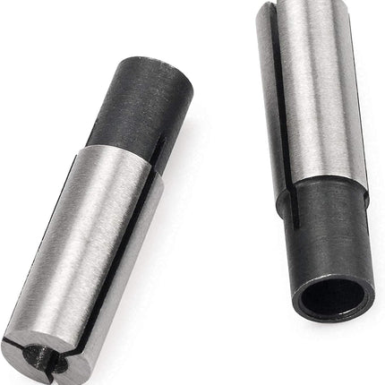 4 Pieces High-Carbon Steel Collet Die Grinder Chuck Driver Adapter 1/4" to 1/8" CNC Engraving Bit Router Converter for Engraving Machine Tool