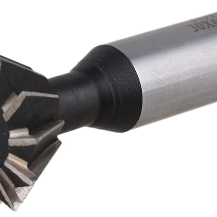 Dovetail Cutter High Speed Steel – 45° & 60° Angle Cutting Tool – Sizes 1-3/8", 3/4", 1/2", 3/8" & Set of 4 with Wooden Box