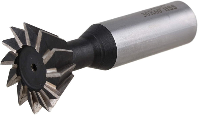 Dovetail Cutter High Speed Steel – 45° & 60° Angle Cutting Tool – Sizes 1-3/8", 3/4", 1/2", 3/8" & Set of 4 with Wooden Box