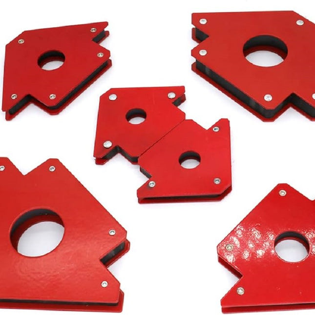 Buyohlic6pc Multi Angle Magnetic Welding Holder Clamps Set 2x3 Inch Arrow, 2x Triangle, 2x Mini,Welding tools