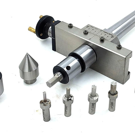 Precision Taper Turning Attachment with Live & Dead Center, Broaching Quill & Imperial Broaches