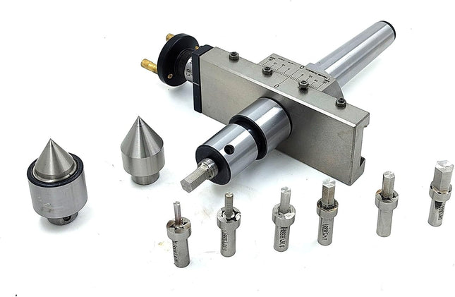 Precision Taper Turning Attachment with Live & Dead Center, Broaching Quill & Imperial Broaches