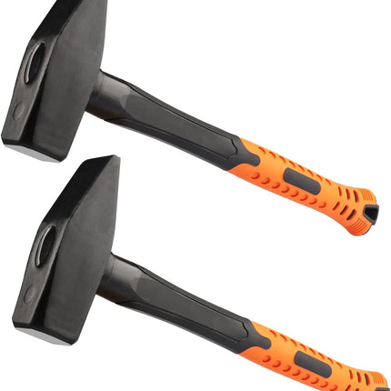 2 Pack 3 lb Cross Peen Hammer, 3 Pound Cross Pein Hammer for Metalworking, Blacksmithing, Construction, Home Improvement, and Any Metal Fabrication Projects That Require Precision Striking