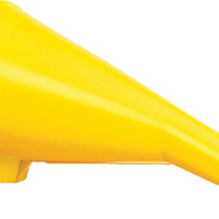 Plastic Funnel for Type I Metal Safety Cans, 5"x 7"x 12", Made of Chemically Resistant High-Density Polyethylene, Yellow,