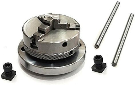 4"/ 100 mm Regular Rotary Table With Small Chucks and back Plate