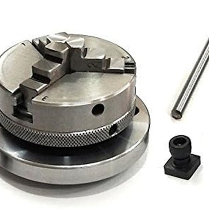 4"/ 100 mm Regular Rotary Milling Indexing Table With Small Chucks and back Plate