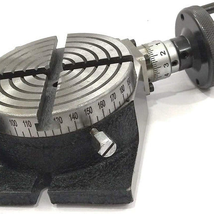 4"/ 100 mm Regular Rotary Table With Small Chucks and back Plate