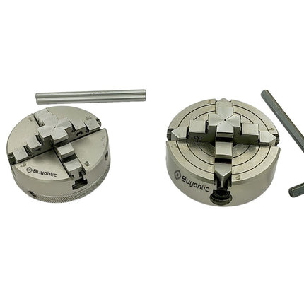Small Chucks for 3" I 80 mm & 4" Inch I 100 mm Rotary tables and Mini Lathes