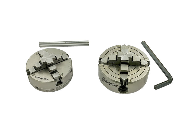 Small Chucks for 3" I 80 mm & 4" Inch I 100 mm Rotary tables and Mini Lathes