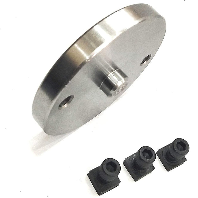 Tool Steel's 65 mm Back Plate for mounting 50 mm Chucks on watchmaker, 2.75" Inch Rotary Tables