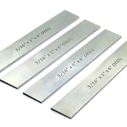 HSS Blades 3/16" x 1" (Wide) x 6" (Long) for Lathe Parting Cut Off & Tool Holders
