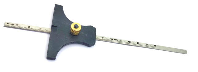 Engineer's Depth Gauge cum Ruler Metric & Imperial 6"/ 150 mm