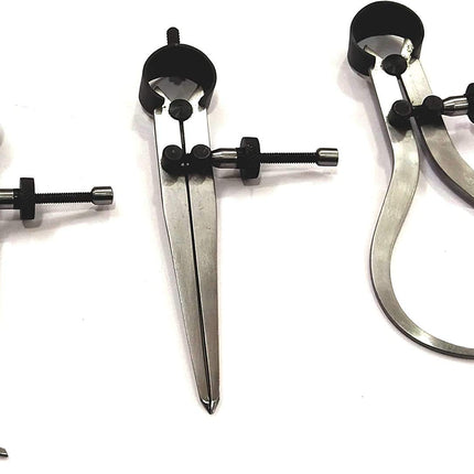 Set of 3 Pieces Spring Caliper Set - Inside, Outside & Divider Measuring Tool