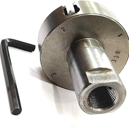 Lathe Spindle Adapter Connects 3/4" x 16 TPI to M14 x 1 Threaded Chucks With Chucks