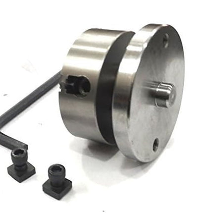 Rotary Table With 70 mm 4 Jaw Independent Chuck and back Plate