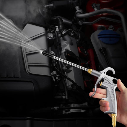 Heavy Duty Air Blow Gun Air Nozzle Blow Gun, Air Blower for Compressor with Bigger Pipe & Extended Nozzle, Pneumatic Air Compressor Accessories Tool for Car Detailing/Industrial Household Cleaning