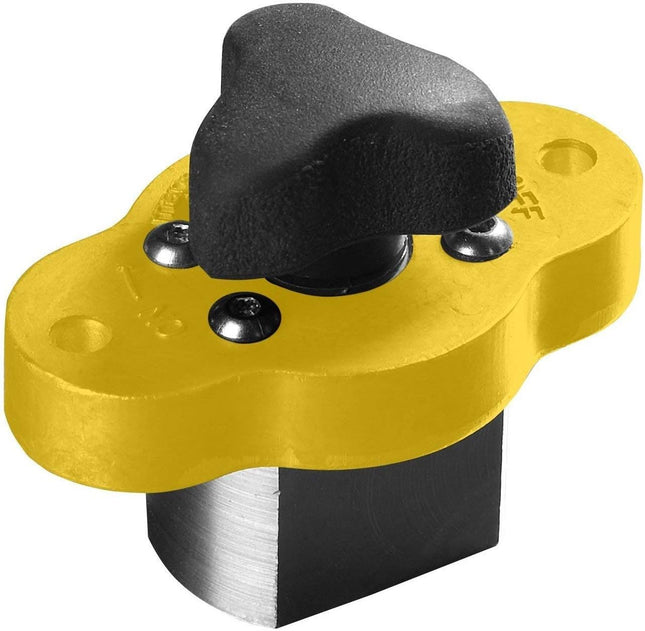 MagJig 95 Magnetic Woodworking and Welding Base Clamp Holder for Wood Working Supplies, Accessories, Tools and Equipment, Magnet Switch with On/Off Capabilities, 95 lb Holding Force, Yellow