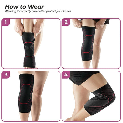 Nylon Knee Support, Knee Caps, Knee Brace For Knee Pain Relief Products, Knee Pad Leg Sleeves, Gym Squats Knee Belt Knee Support For Men and Women