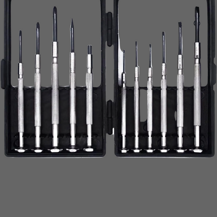 11 PCS Mini Screwdriver Set, Small Screwdrivers of Flathead and Phillips, Screwdriver Sets for Glasses, Watch, Phone, Toys, Computer Repair