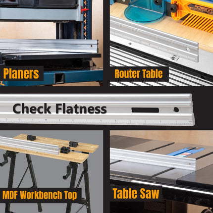 Aluminum Straight Edges,for Checking Surface Warp, Marking/Scribing Lines - Used w/Feeler Gauges for Automotive Repairs, Cylinder Head Checks