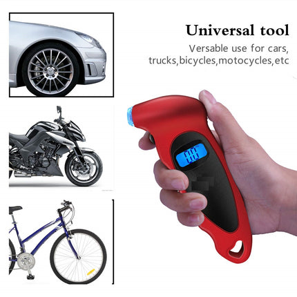 Buyohlic Tire Inflator Portable Air Compressor Digital Tire Pressure Gauge 0-150 PSI 4 Settings for Car Truck Bicycle with Backlit LCD and Non-Slip Grip