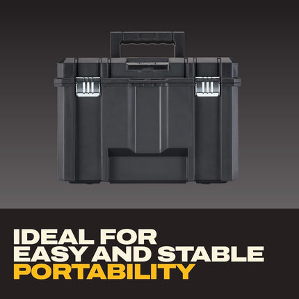 Tool Box, Extra Large Design, Removable Tray for Easy Access to Tools, Water and Debris Resistant