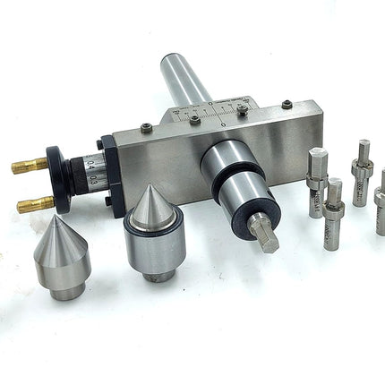 Precision Taper Turning Attachment with Live & Dead Center, Broaching Quill & Imperial Broaches